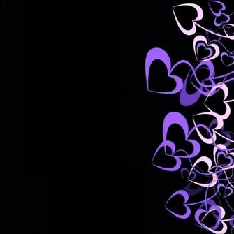 iPad Wallpaper iPhonefansite Purple Hearts