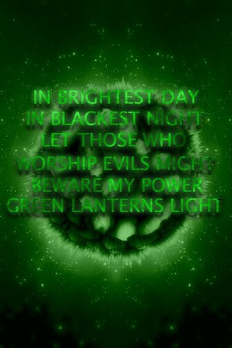 Green Lantern Oath Space Themed Background By Kalel7