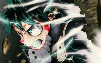 Wallpaper 4k Izuku Midoriya Lightnings Boku No Hero