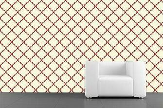 Removable Wallpaper Moroccan Lattice Peel By Accentwallcustoms