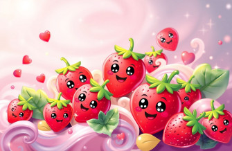 Kawaii Strawberry Wallpaper