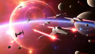 Star Wars Space Fight Background