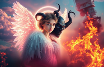Angel And Devil Wallpaper