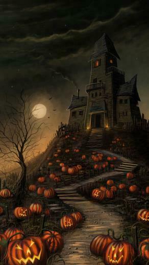 Halloween Wallpaper For iPhone Haunted House