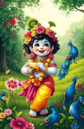 Natkhat Krishna HD Wallpaper