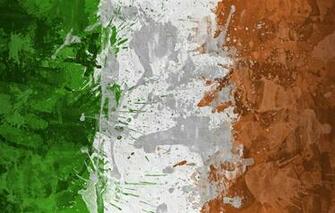 Wallpaper Paint Flag Ireland The Republic Of