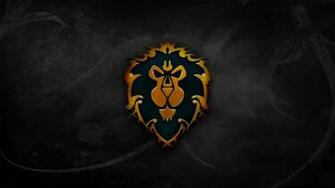 World Of Warcraft Crest Lions Alliance Wallpaper