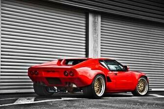 Red De Tomaso Pantera By Nslav Dif Pixel Automotive HD