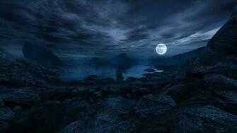 Night Dark Moon Wallpaper
