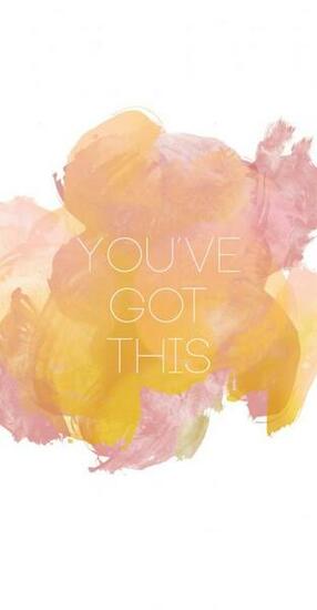 Minimal Floral Calligraphy You Got This iPhone Wallpaper