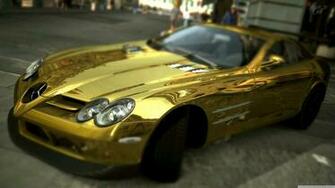 Mercedes Benz Slr Mclaren Gold 4k HD Desktop Wallpaper For