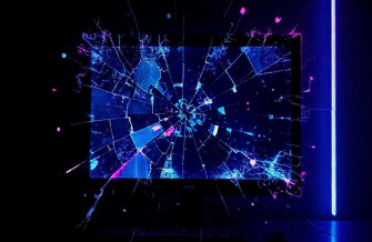 Broken Computer Screen Wallpaper