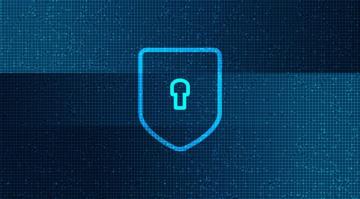 Digital Technology Shields Security Background Vector Art