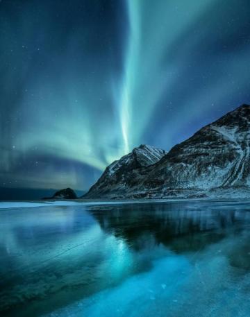 Blue Northern Lights Wallpaper