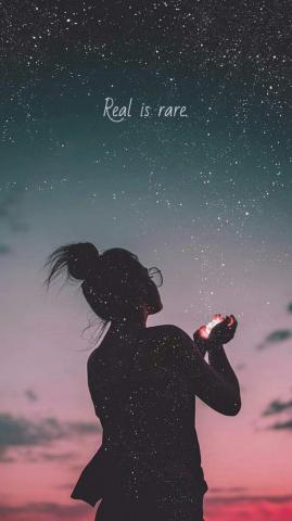 Real Is Rare Cute Wallpaper Background Photography
