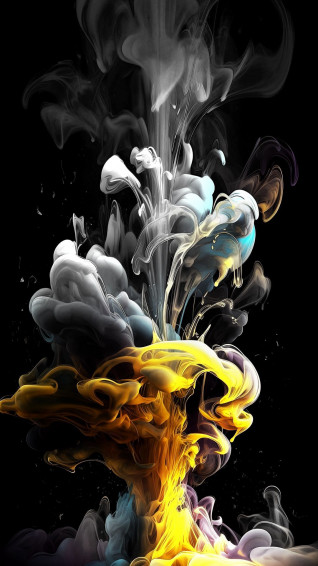 4k HD Wallpaper Ink Splashes Abstraction