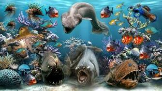 Awesome Ocean Sea Animals Collection Wallpaper
