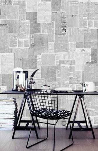 Wallpaper Accent Wall Diy Crafts To Make With Old Newspapers And