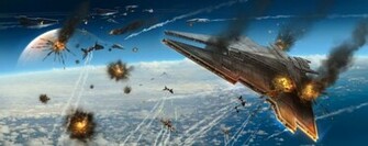 Space War Widescreen High Definition Wallpaper