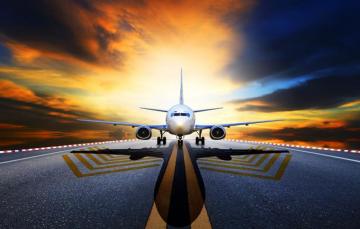 Wallpaper The Sky Asphalt Clouds Plane Shadow Glow