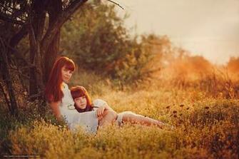 Wallpaper Nature Mom Summer Daughter