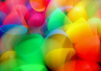 Fuzzy Neon Cones Desktop Wallpaper Pre Wallcaper Net