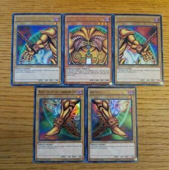 Yu Gi Oh Exodia The Forbidden One Complete Card Set