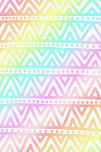 Pastel Rainbow Aztec Wallpaper iPhone Rainbows Tribal