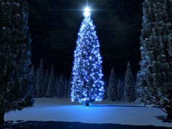 Christmas Snow Trees Background Christian Wallpaper