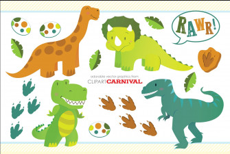 Cute Dinosaur Background Wallpaper