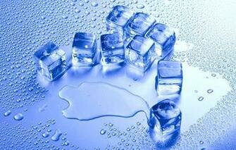 Ice Cold Water Drops Background Wallpaper