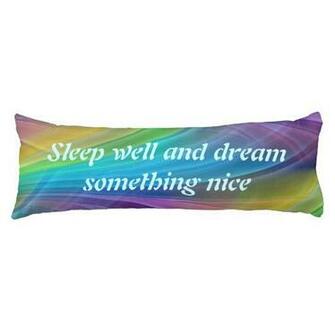 Template Custom Your Text Image Background Body Pillow