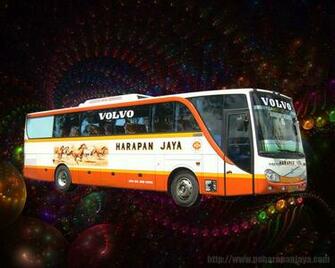 Bus Wallpaper Malam Patas Pariwisata