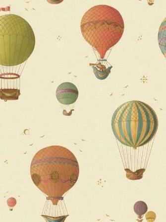 Vintage Hot Air Balloon Wallpaper