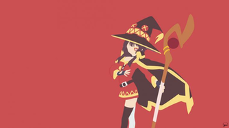 Megumin Konosuba Minimalist Wallpaper By Greenmapple17