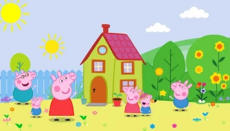 Peppa Pig House Wallpaper