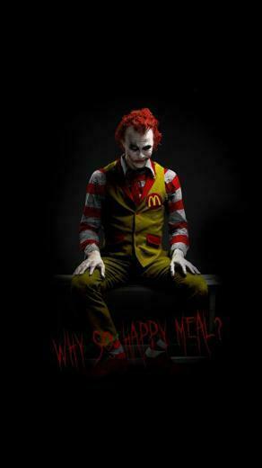 Mcdonalds Joker iPhone Wallpaper Rainbows Edge