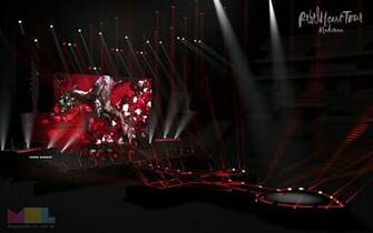 Na B Lgica Esse O Desenho Do Palco Da Rebel Heart Tour