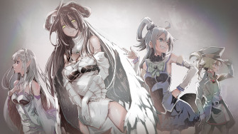 Albedo Aqua Emilia Konosuba Overlord Re Zero Starting