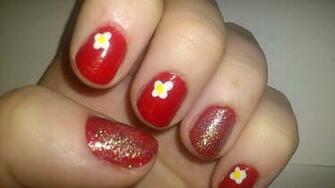 Chuby Red Nails Wallpaper