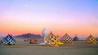 Burning Man Festival Background Wallpaper Baltana