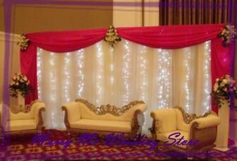 Curtain With Detachable Swag Party Decoration Background