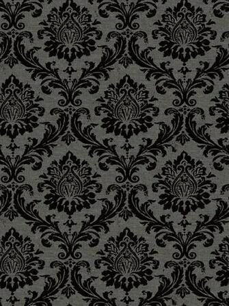 Flocked Black And Grey Damask Wallpaper I Bought To Do A Feature Wall