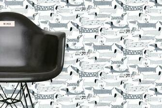 Trends Dog Wallpaper Decor Pretty Fluffy