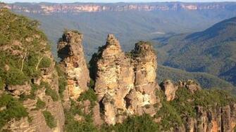 New South Wales Three Sisters Blue Mountains Wallpaper