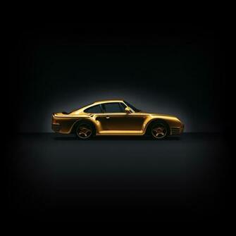 Cars Porsche Exclusive Gold Plated iPad iPhone HD
