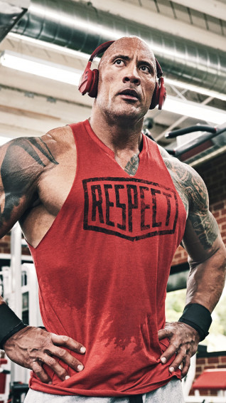 Dwayne Johnson Gym Workout 4k Wallpaper