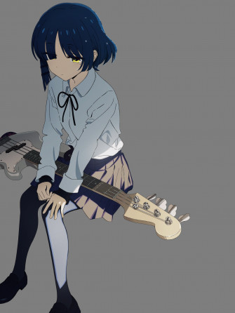 Kerorira Bocchi The Rock Yamada Ryou Guitar Pantyhose Seifuku