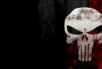 Wallpaper The Punisher Skull Logo Dark Blood Desktop