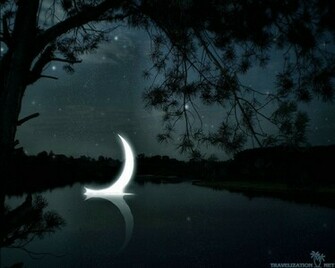 Crescent Moon Wallpaper HD In Space Imageci
